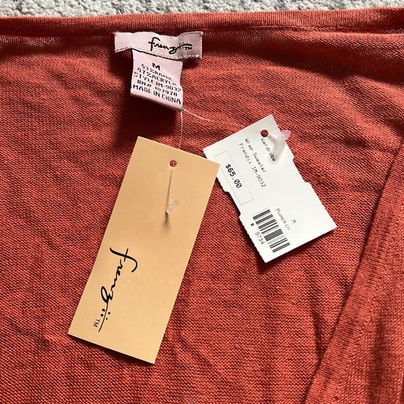 Burnt orange wrap sweater - Picture 5 of 6